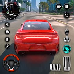 Driving Dodge Charger Race Car